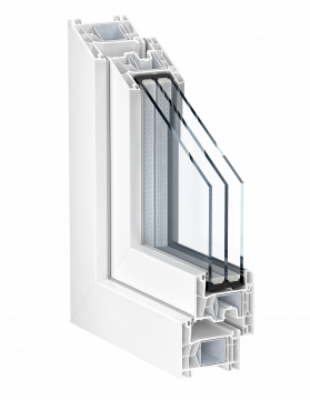 Perfil de ventana Kömmerling76 MD Xtrem