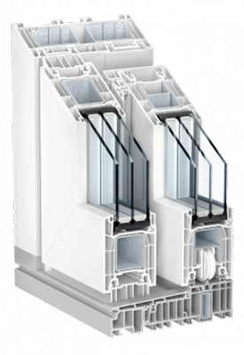 Perfil del sistema PremiDoor76 Xtrem