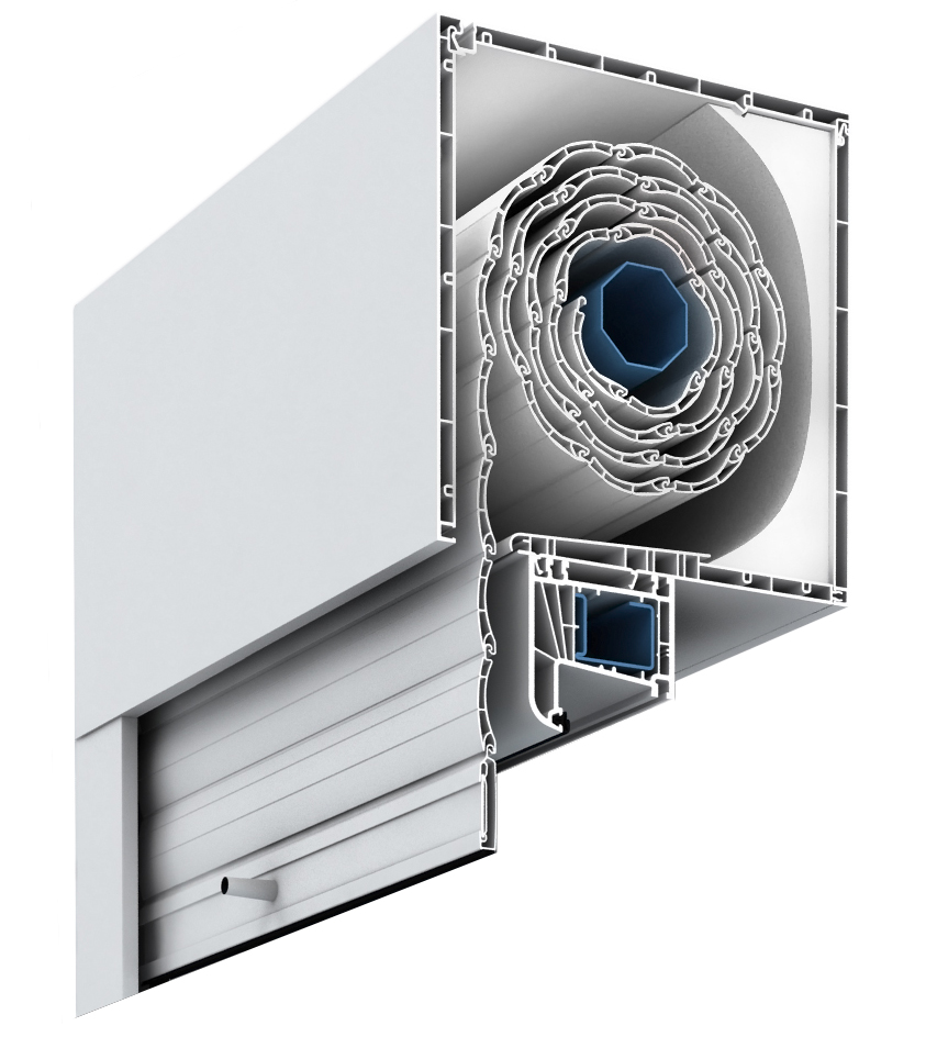 Detalle de cajón de persiana RolaPlus