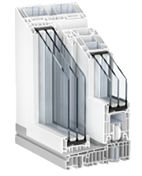 Perfil del sistema PremiDoor76 Xtrem Lux